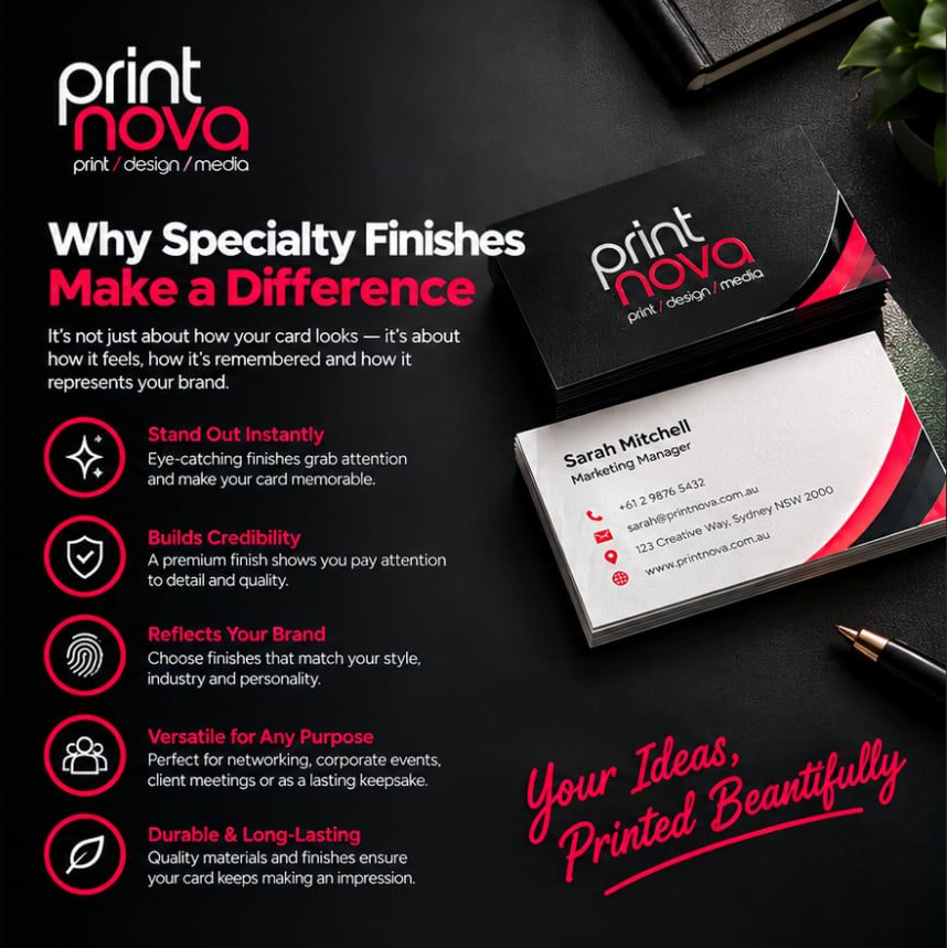 Beyond Ink: A Guide to Foiling, Embossing and Spot UV for Business Cards